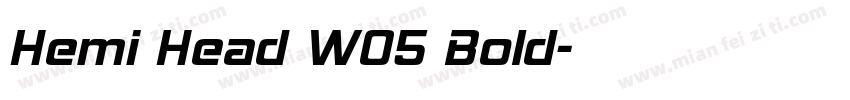 Hemi Head W05 Bold字体转换